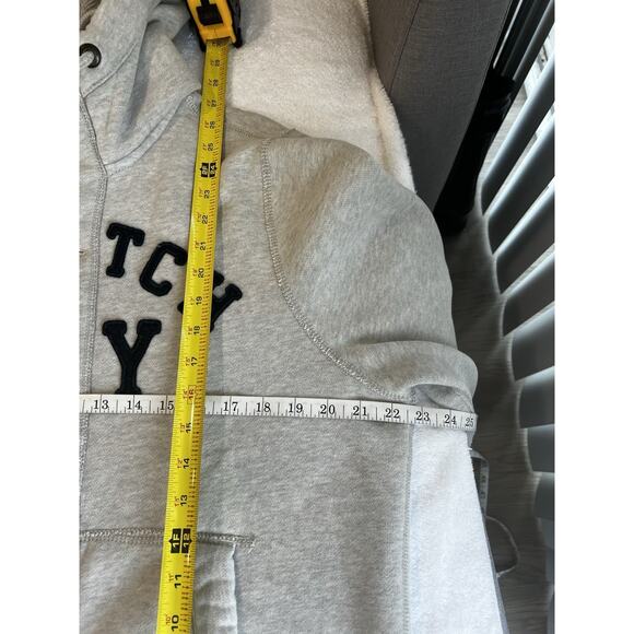 Abercrombie & Fitch Retro Y2k Muscle fit Sherpa Lined heavyweight Hoodie Sz XL - Picture 13 of 13